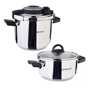 زودپز دوقلو نورنبرگ کد 129CK گنجایش 7 و 4 لیتر