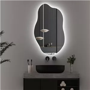 آینه سرویس‌ بهداشتی آزالیا مدل بک لایت دفرمه DF1BC4060 سایز 60*40 سانتی متر