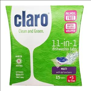 قرص ماشین ظرفشویی کلارو مدل 11in1 وزن 400 گرم بسته 3 عددی