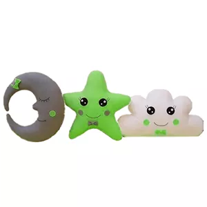 کوسن کودک طرح ابر و ماه و ستاره مجموعه سه عددی