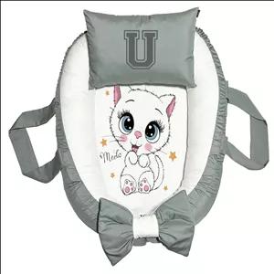 تشک غلت گیر نوزاد پاد آفرین مدل گربه طرح حرف U
