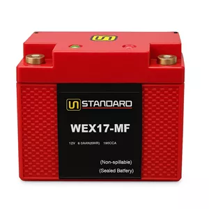 باتری موتورسیکلت 12 ولت 7 آمپر دبلیو استاندارد مدلWEX1L7-MF