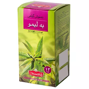 دمنوش گیاهی به لیمو شاهسوند بسته 12 عددی