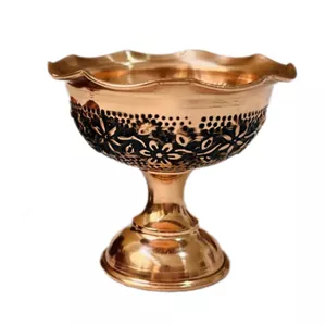 ظرف هفت سین مسی مدل لب چین قلم زنی کد  ZH433.3