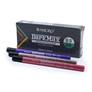 نوک مداد نوکی میکرو مدل DarkMax قطر نوشتاری 0.5 میلی متر بسته 12 عددی