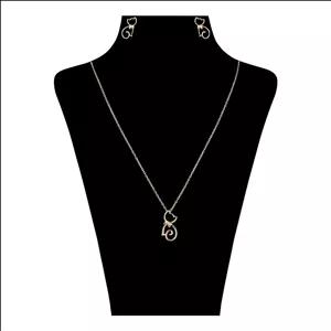 نیم ست طلا 18 عیار زنانه رضا گلد مدل گربه