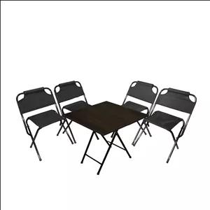 میز و صندلی سفری میزیمو مدل 2 تیکه تاشو کد 2592 مجموعه 5 عددی