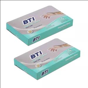 دستکش یکبار مصرف بی تی ای مدل 02 دو بسته 100 عددی