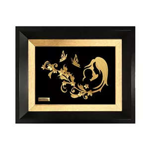 تابلو طلا کوب مارک گلد طرح مادر و فرزند TF034