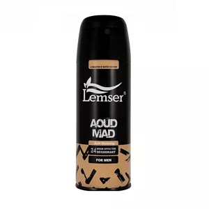 اسپری دئودورانت مردانه لمسر مدل Aoud Mad حجم 150 میلی‌لیتر