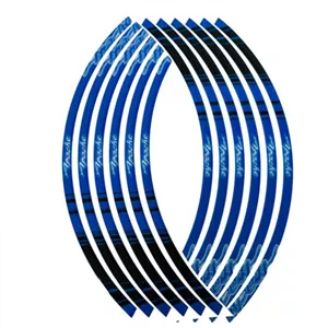 پد برچسب دور رینگ موتور سیکلت وارون مدل W-51-BLU مناسب برای آپاچی بسته 12 عددی
