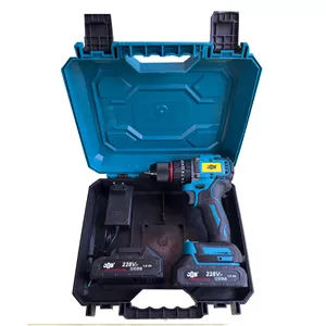 دریل پیچ گوشتی شارژی چکشی سه نظام ۱۰ میلیمتر 228 ولت جاب مدل  JB-228 SUPER PRO مجموعه 5 عددی