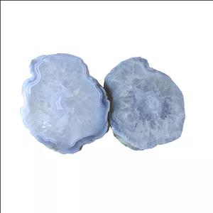 سنگ راف عقیق مدل ژئود کوارتز فشرده m121 مجموعه دو عددی