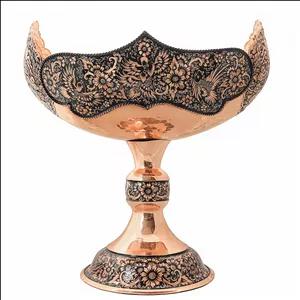 کشکول مسی مدل الماس تراش و قلمزنی کد HyperSuper-47p41half