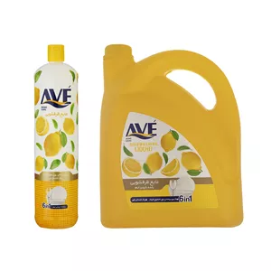 مایع ظرفشویی اوه مدل Lemon وزن 3750 گرم به همراه مایع ظرفشویی اوه مدل 01 وزن 1000 گرم 