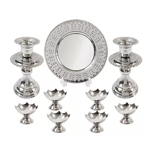 ست هفت سین مسی مدل خورشیدی کد ZH223.35 مجموعه نه عددی