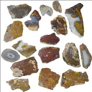 سنگ راف عقیق مدل شجر کد star 100 مجموعه 17 عددی 