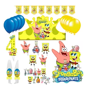 مجموعه 38 عددی تم تولد مدل باب اسفنجی کد 04