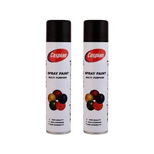 اسپری رنگ قهوه ای سوخته کاسپین مدل cas2 حجم 300 میلی لیتر مجموعه 2 عددی