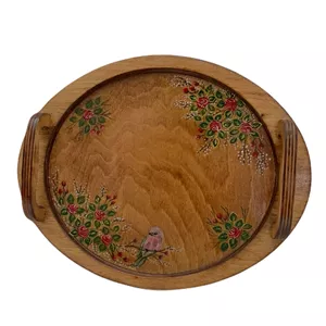 سینی چوبی مدل نقاشی نگارگری