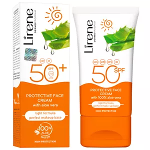 کرم ضد آفتاب بدون رنگ لایرن SPF 50 مدل Fusion Water محافظ IR ، HEV ، UVB ، UVA و PA  ضد حساسیت، ضد چروک و ضد پیری، مناسب انواع پوست‌ حجم 50 میلی‌لیتر