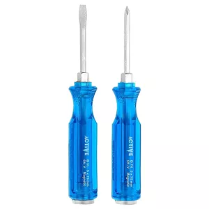 پیچ گوشتی چهارسو و دوسو ضربه خور اکتیو تولز مدل 011 سایز 75*5 میلی متر مجموعه 2 عددی 