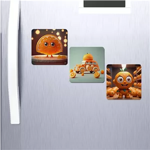 مگنت یخچالی صباطرح مدل پرتقال های فانتزی مجموعه 3 عددی کد M721