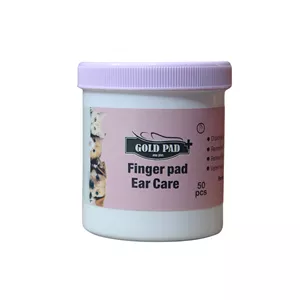 پد مرطوب حیوانات خانگی گلدپد مدل گوش انگشتی بسته ۵۰ عددی