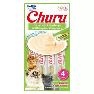 تشویقی گربه اینابا مدل بستنی طعم مرغ و صدف وزن ۵۶ گرم