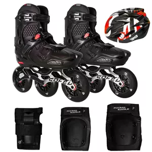 اسکیت کفشی فلاینگ ایکل مدل S7 speed  سایز 41 - 37 به همراه کلاه و لوازم ایمنی