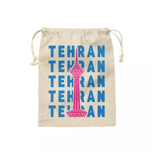 کیسه نان و سبزی ترمه طراحان ایده مدل نماد برج میلاد تهران کد map0124 - S سایز 19x19 سانتی متر