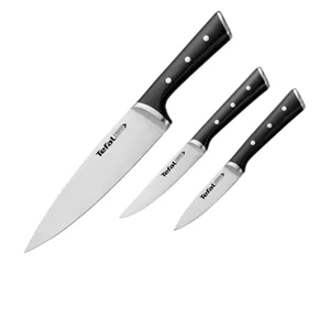 سرویس چاقو 3 پارچه با تیغه استیل و با دسته پلاستیک تفال مدل K2323S74