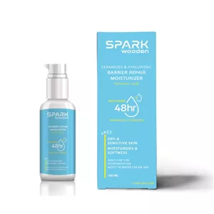 اسپری آبرسان صورت و گردن اسپارک وودن مدل Anti ageمناسب برای چرب و مختلط حجم 100 میلی‌لیتر