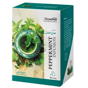 دمنوش نعناع فلفلی شاهسوند - 18 گرم بسته 12عددی