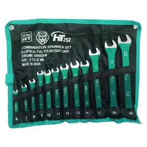 آچار یکسر تخت و یکسر رینگی اچ تی مدل 567 مجموعه 12 عددی