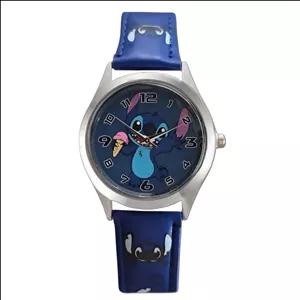 ساعت مچی عقربه‌ای کوارتز بچگانه مدل کیوت بند چرم طرح استیچ