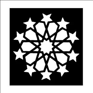  شابلون باتیس آرت طرح تذهیب کد 50-145