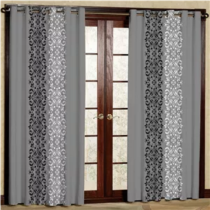 پرده بارمان دکور طرح اسلیمی مدل مخمل پانچی کد 1593 W سایز 140x280 سانتی متر