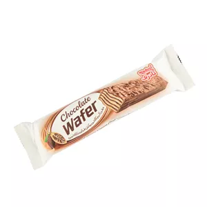 ویفر با کرم کاکائو و روکش کاکائویی نادری - 45 گرم بسته 24 عددی