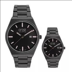 ست ساعت مچی عقربه‌ای کوارتز زنانه و مردانه کرست مدل 6287.4