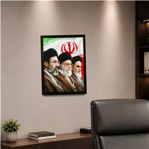 قاب عکس مدل رهبری معظم انقلاب مدل blk01 قاب مشکی