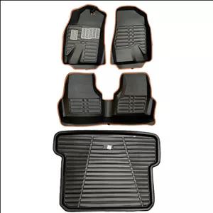 کفپوش پنج بعدی خودرو ای ام تی سی مدل MC چرم به همراه کفپوش صندوق مناسب برای دنا