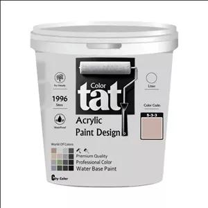 رنگ کالباسی مات اکرولیک تات کد 5-3-3 حجم 4 لیتر