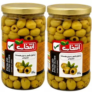 زیتون شور بی هسته انتخاب - 650 گرم 