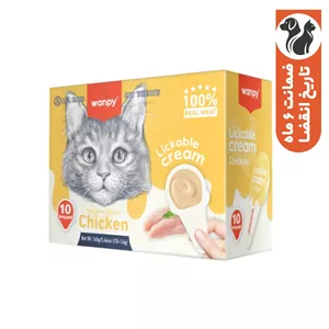 بستنی گربه ونپی مدل قاشقی طعم مرغ وزن 16 گرم بسته 10 عددی