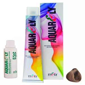 کیت رنگ مو آکوارلی شماره 7D حجم 100 میلی لیتر