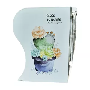 نگهدارنده کتاب مدل آکاردئونی طرح کاکتوس 