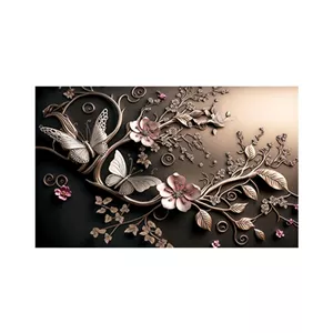  پادری مدل گل و طبیعت کد M35M001-MF0117 سایز 76x46 سانتی متر