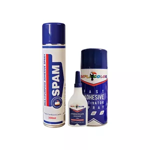 چسب کاغذ و چسب 123 دوپلی کالر مدل اسپری 2 حجم 400 میلی لیتر مجموعه 2 عددی