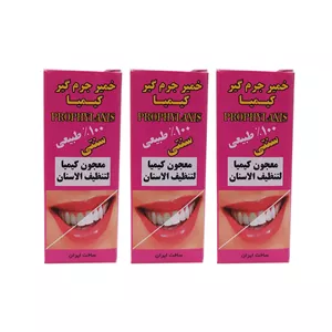 خمیر جرم گیر دندان کیمیا مدل K01 وزن 90 گرم مجموعه 3 عددی 